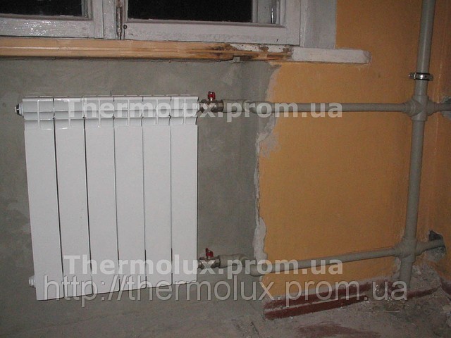 Установка радиаторов отопления, подключение замена