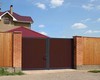 Распашные ворота из алюминиевых конструкций, ворота для дома и дачи, ворота автоматические