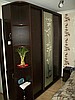 Шкаф купе на заказ ДСП Венге, рисунок на зеркале