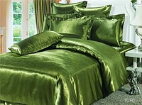Комплект — GREEN — шелк тесненный
