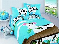 Комплект — FUNNY COW — сатин детский
