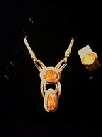 Подвеска и браслет с цитрином