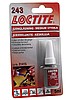 Жидкий фиксатор резьбы Loctite 243, до М36, до 150 °C, 5 мл