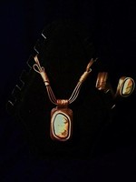 Подвеска и браслет с яшмой