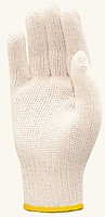 VV002 Плотная перчатка хб трикотажная вязанная. Цвет белый. Вес упаковки  650 гр., р. 9