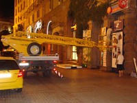 Монтаж наружной рекламы на Хрещатике