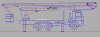 Схема Автовышки ВС-28
