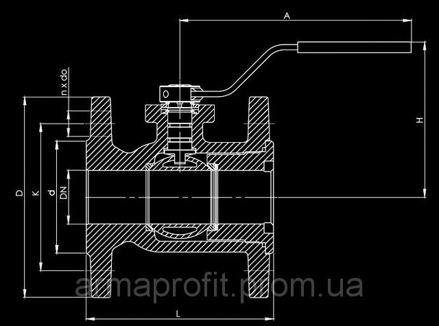 Кран шаровый чугунный фланцевый арт. 565 ZETKAMA Ду32 Ру16 от \"ООО ...